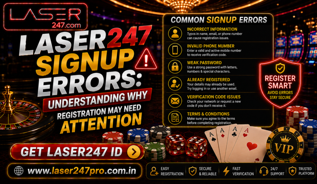 Laser247 Signup Errors Understanding Why Registration May Need Attention - Copy
